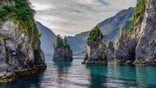 Astounding nature and turquoise water of Kenai Fjords National Park, Alaska