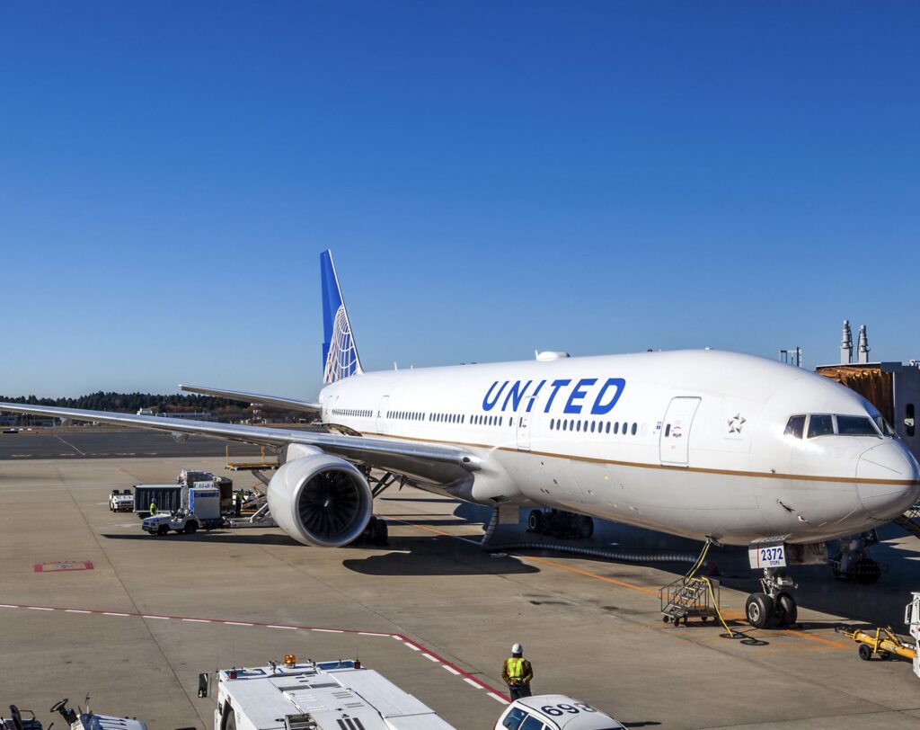 United Airlines Plane on Tarmac