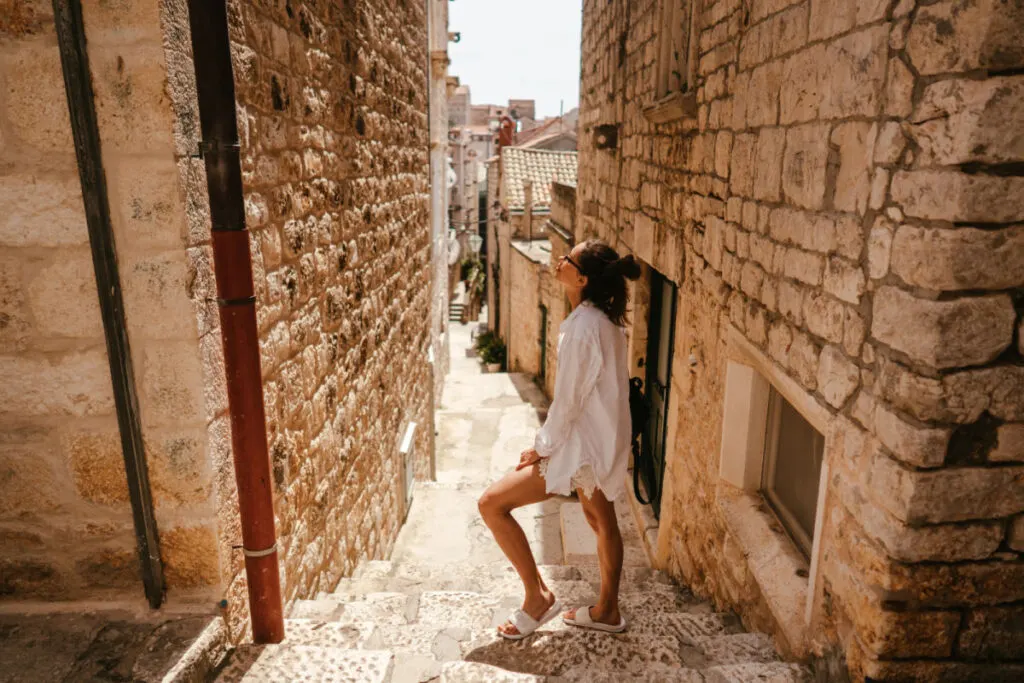 Woman in Split Croatia