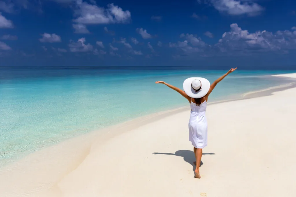 Woman in the Caribbean