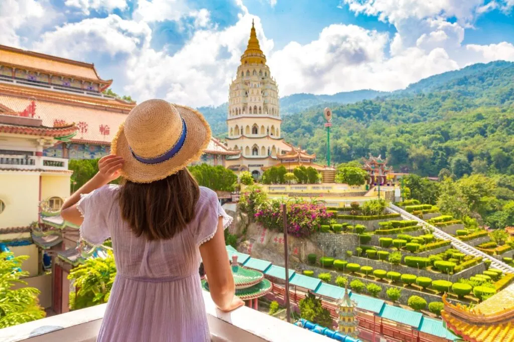 Female tourist in Penang