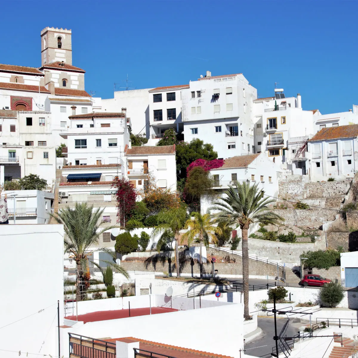 Whitewashed townscape of Salobreña